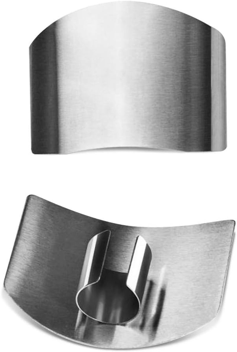 Sourceton Set of 5, Stainless Steel Finger Guard, Finger Guards for Cutting, Finger Guards for Cutting Vegetables, Stainless Steel Finger Guards for Cutting, Cutting Avoid Hurting image number 5