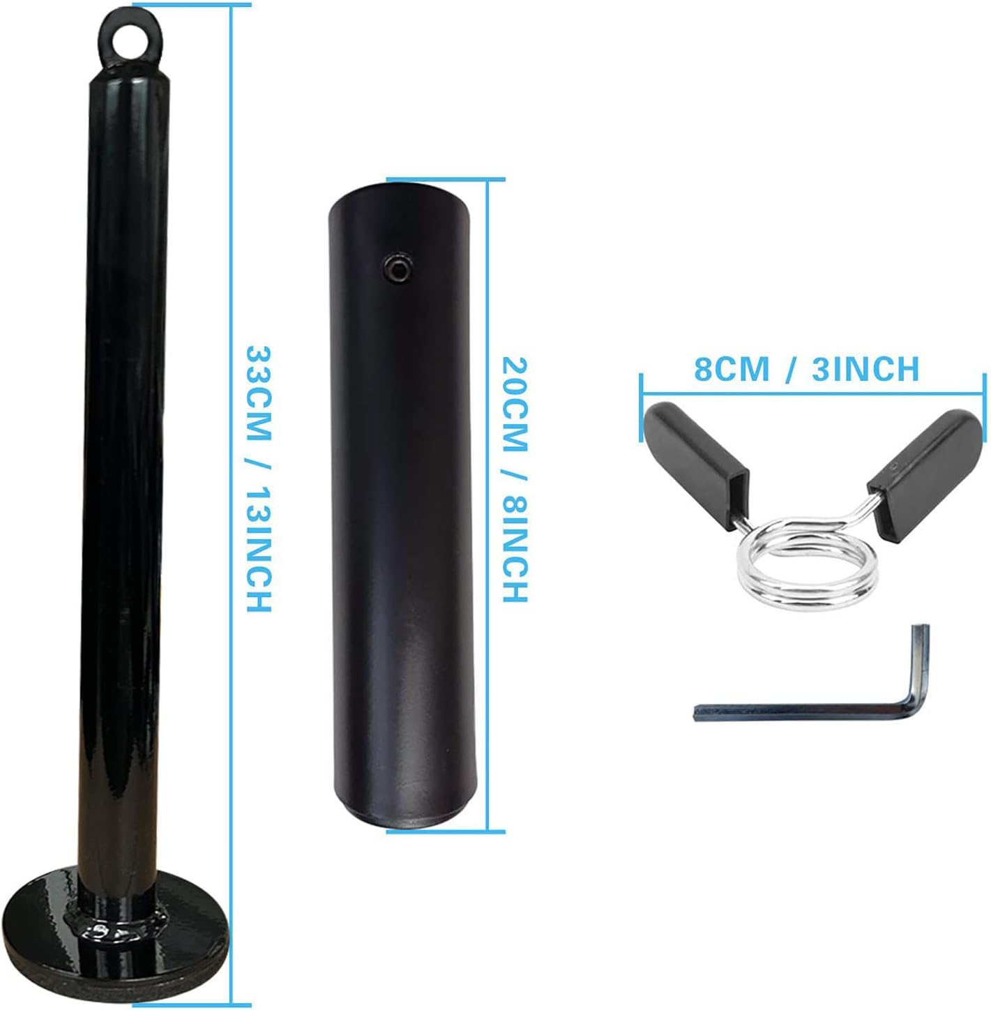 KORIKAHM Fitness Loading Pin for LAT Pulldown Cable Pulley System, Cable Machine Attachment Weight Pin Fit 1 Inch and 2 Inch Weight Plate for Strength Training image number 1