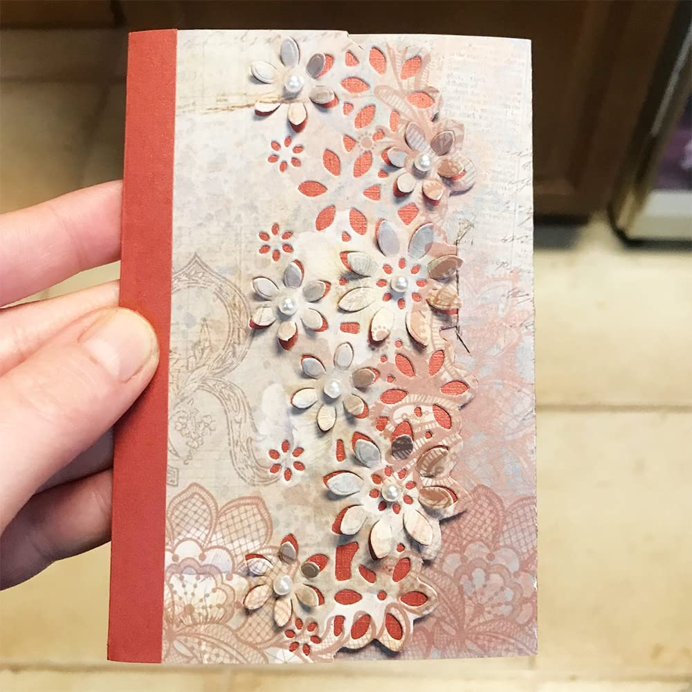 Flowers Border Leaves Metal Die Cuts,Srping Leaf Flower Edge Cutting Dies Cut Stencils for DIY Scrapbooking Album Decorative Embossing Paper Dies for Festival Card Making image number 3