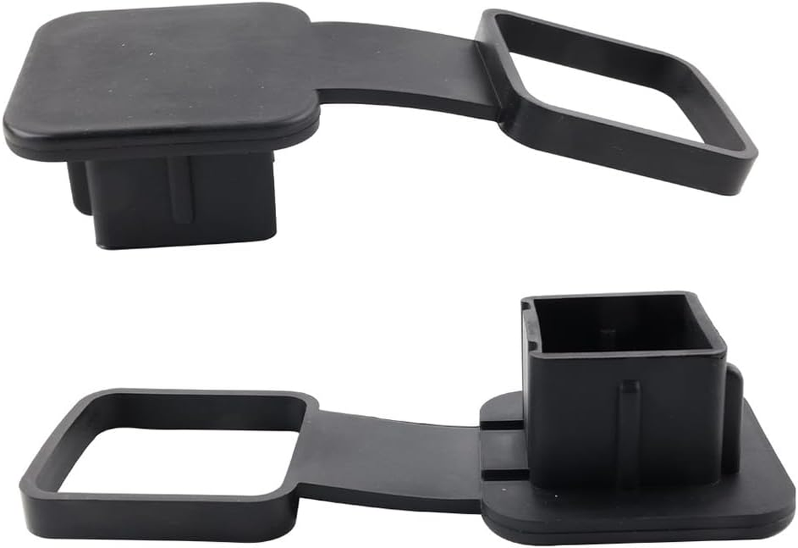 AIMALL 2PCS Trailer Hitch Cover Set, Durable Protective Towing Hook Covers for Car Retrofit, 2"X2" Receiver with Weather-Resistant Black Finish image number 4