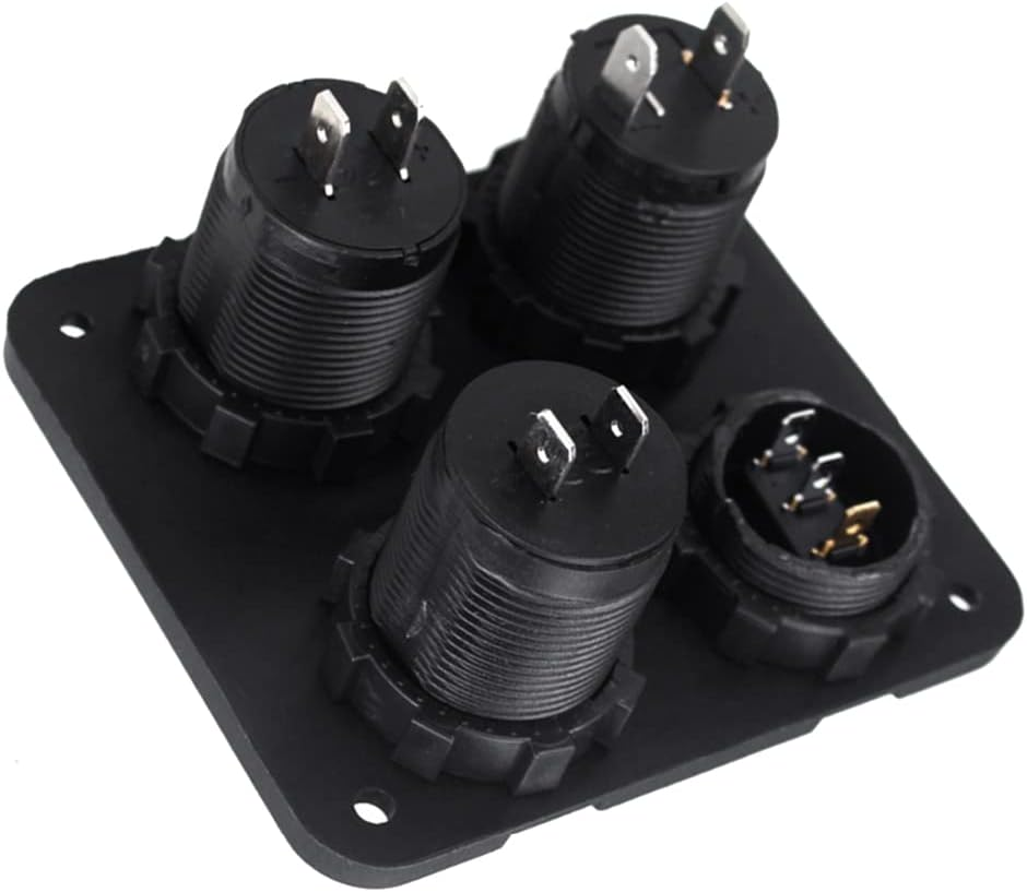 DC 12V-24V Car Boat Socket Dual USB Charger Voltmeter Switch Panel for Vehicle Car Boat Motor Home image number 6