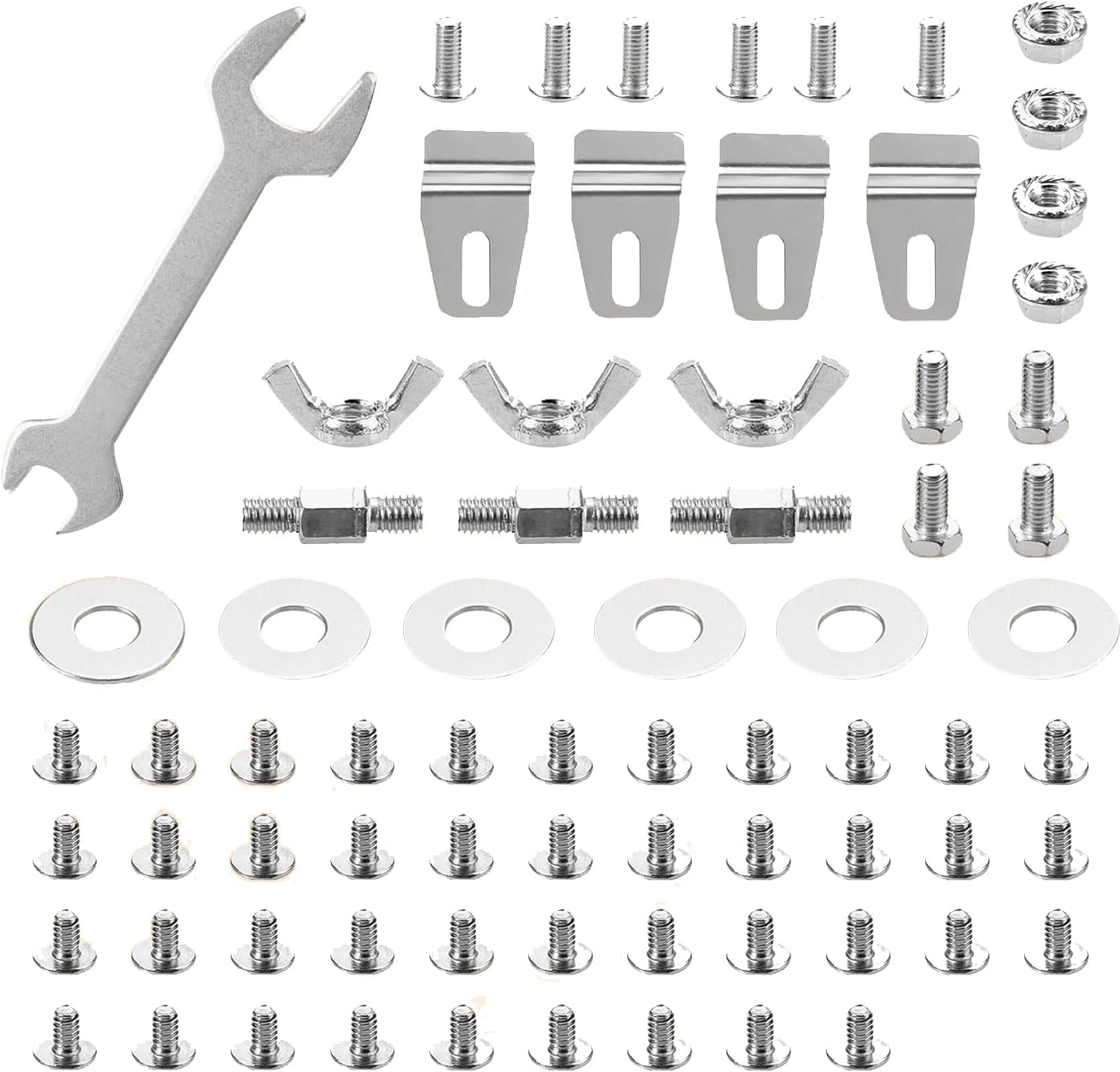 Outdoor Heater Replacement Parts-Outdoor Pyramid Propane Patio Heater Parts for Square Glass Tube Patio Heater,Polt & Nut & Stud & Wing Nut&Fixing Bracket image number 6
