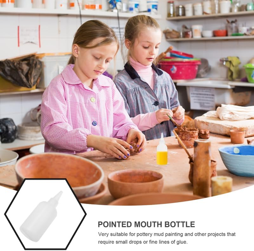 POPETPOP 20Pcs 100Ml Hair Color Bottle Applicator Hair Squeeze Bottles Shampoo Containers with Twist Top Cap PET Refillable Bottles for Hair Dyeing Salon White image number 6