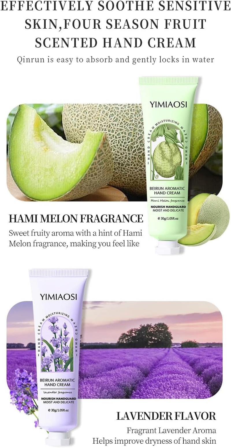 5 Pack Travel Size Hand Cream Bulk - Natural Plant Fragrance Moisturizing Lotion for Dry Cracked Hands, Gift Set for Women & Teens (Mom, Teacher, Nurse, Bridesmaid) - Birthday, Mothers Day, Nurses Week, Teacher Appreciation image number 1