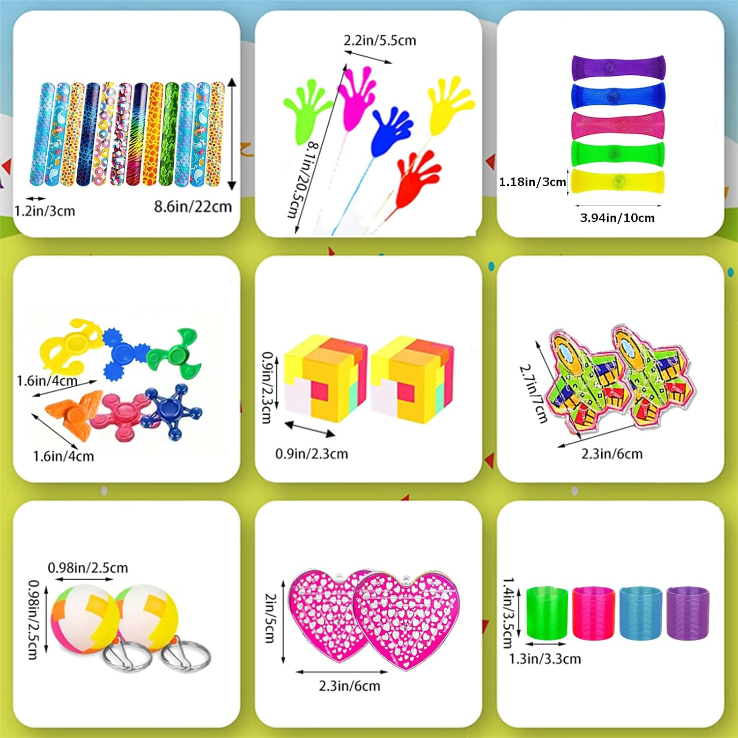 62 PCS Party Favours for Kids Prizes Box Toys, Goodie Bags Stuffers for Classroom Reward Prizes, Birthday Gifts Toys, Treasure Chest Toys, Carnival Prizes Christmas Gifts for Kids 3-5 6-8 8-12