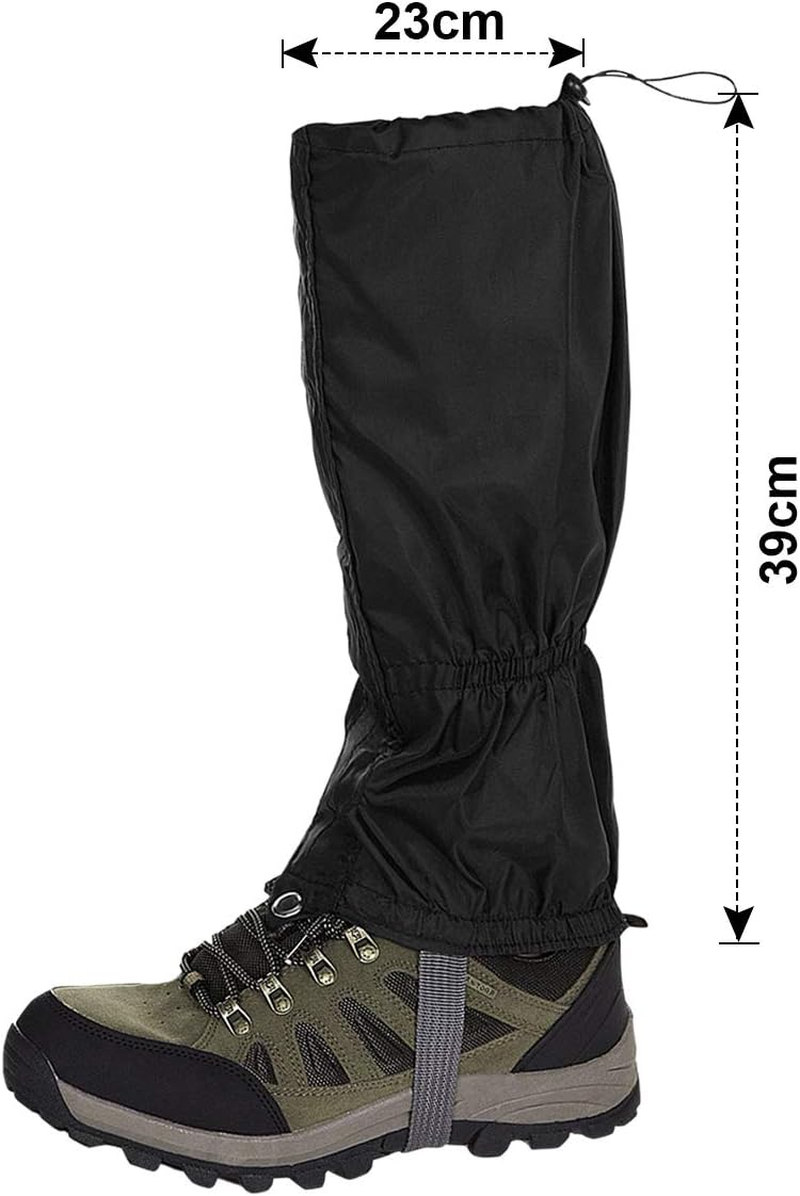 Hiking Gaiters Lightweight Leg Gaiters Snow Gaiters Waterproof Windproof Durable Leg Cover Protect for Mountain Snow, Hiking, Skiing, Walking, Climbing, Hunting image number 2