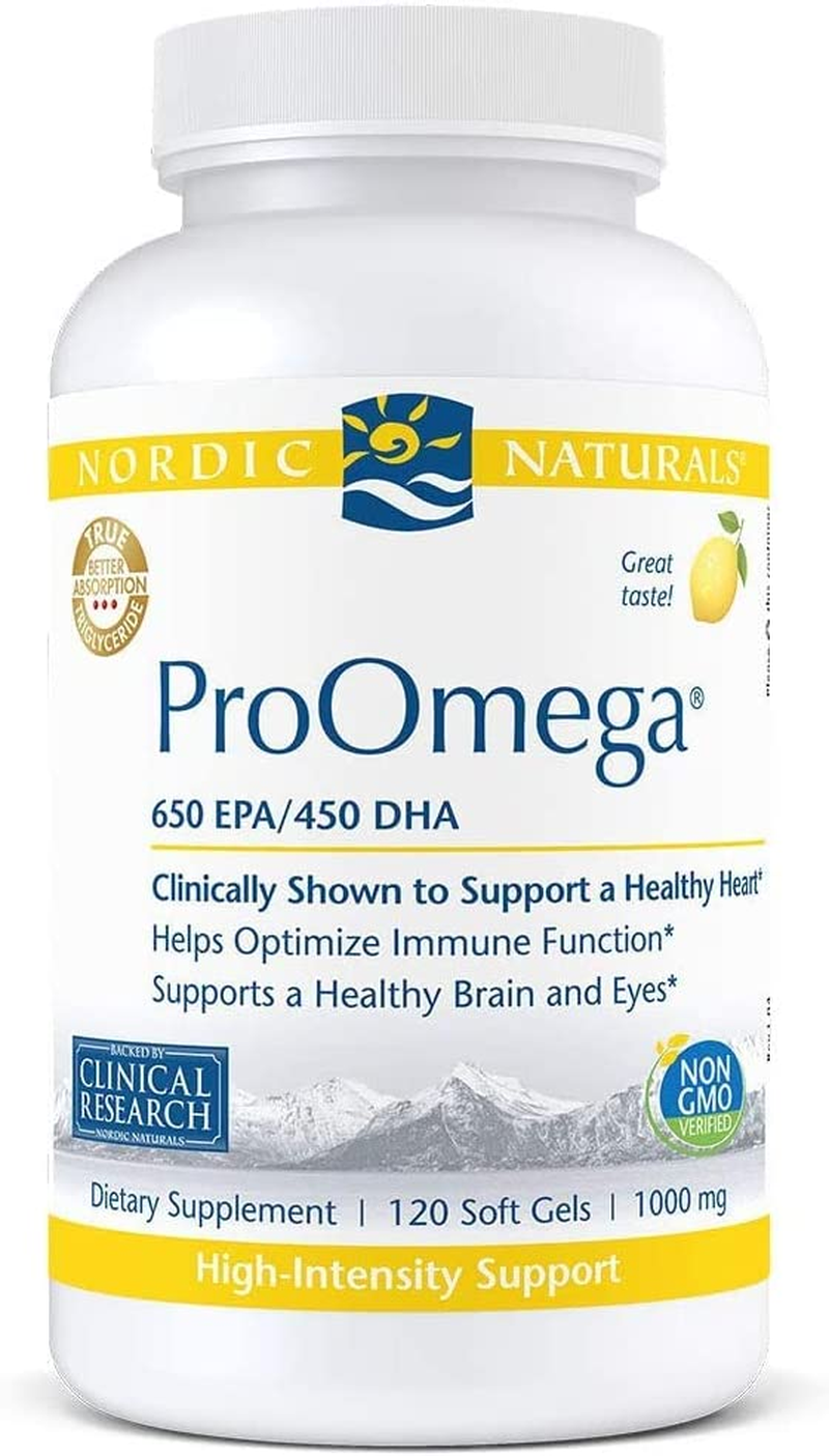 Nordic Naturals Lemon Flavour Pro Omega 120 Soft Gels