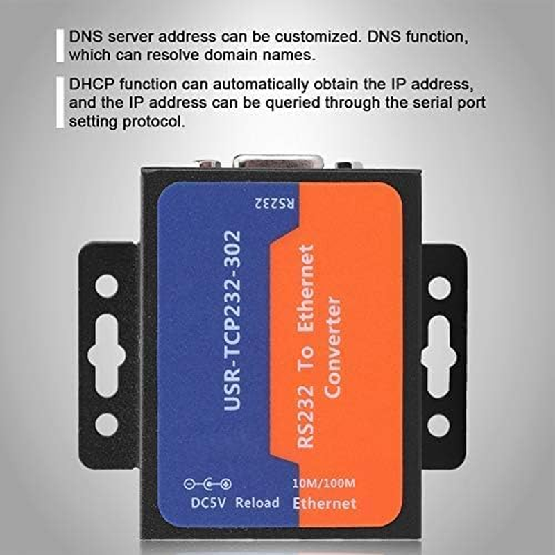 USR-TCP232-302 Tiny Size Serial RS232 to Ethernet TCP IP Server Module Ethernet Converter Support DHCP/DNS image number 4