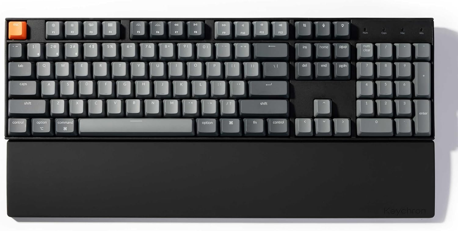 Keychron Silicone Palm Rest, Ergonomic Wrist Rest for Computer Mechanical Keyboards,Laptop,Office & Home-Easy Typing K10/ K10 Version2 / C2 / C2 Pro (PR48) image number 1