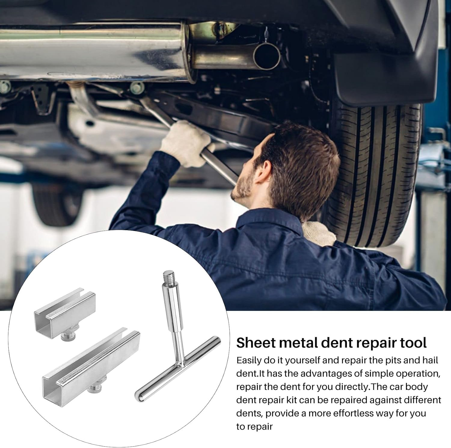 Car Paintless Dent Repair Tool Kit Car Dent Puller Sheet Metal Dent Repair Tool Car Dent Removal Repair Tool image number 6