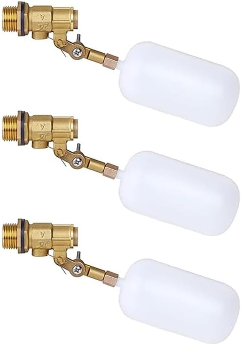 1/2 Inch Float Valve for Pond, Livestock Tanks, Aquariums - Water Shutoff Auto Fill Valve (3PCS) image number 2