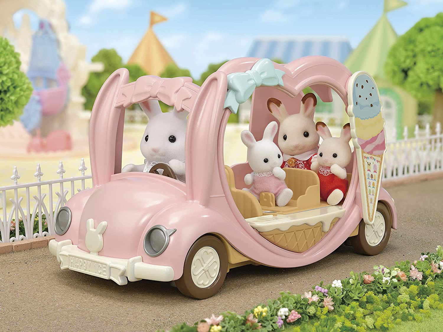 Sylvanian Families Ice Cream Van Playset &ndash; Collectible Figures & Accessories for Kids Role Play, Ages 3+