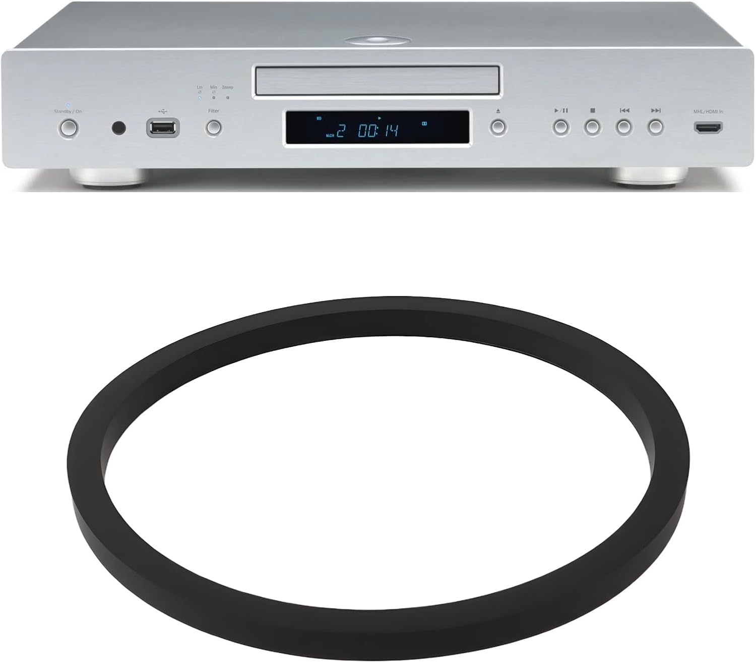 Emagtech 10Pcs CD Player Tray Belt 25X28X1.5Mm Compatible with Cambridge Audio Azur 351C 650C 651C 740C 840C 851C