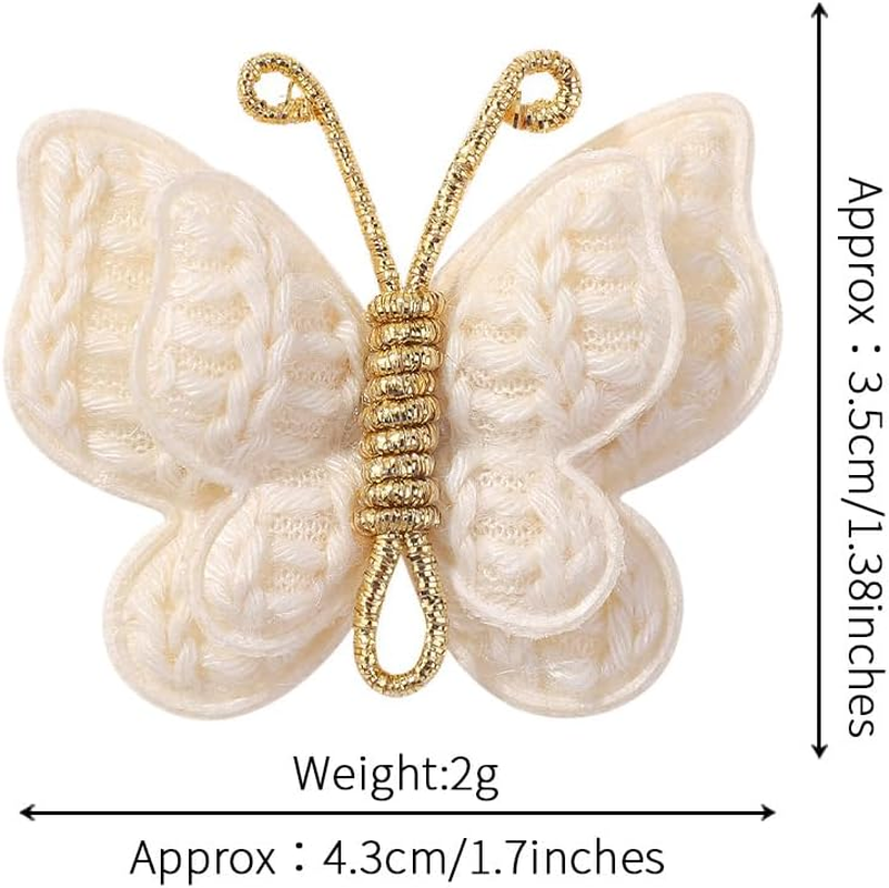 Baby Girl Butterfly Hair Clips, 6-Pcs Non-Slip Barrettes for Infants and Toddlers, Perfect for Fine Hair, Daily Wear, and Special Occasions image number 1