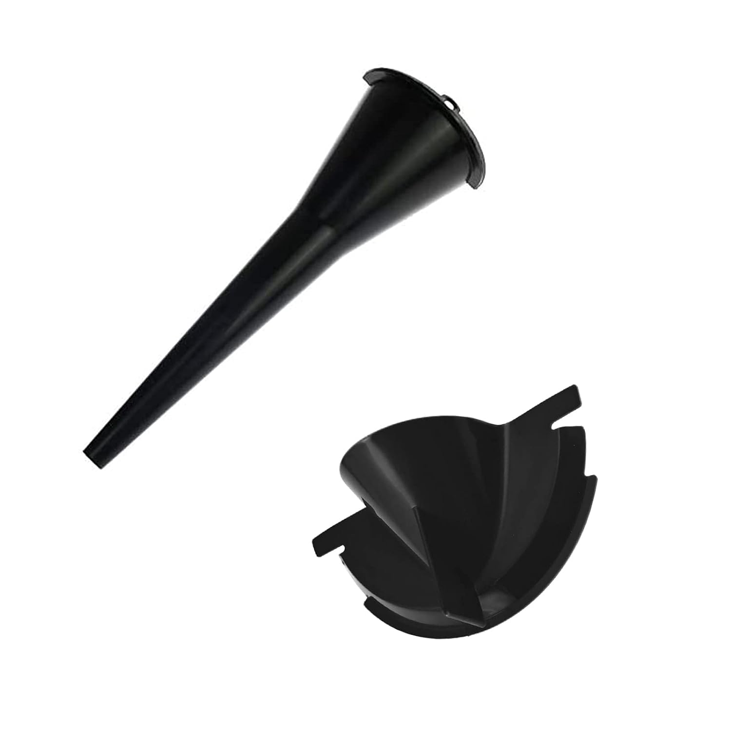 HDBUBALUS Motorcycle 9" Crankcase Fill Funnel Primary Case Oil Fill Set Fit for Harley Black image number 1