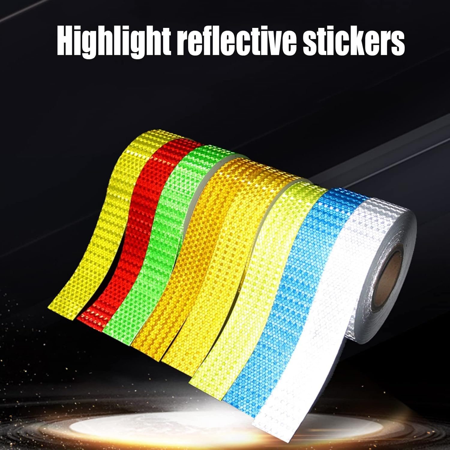 Reflective Tape Reflective Tape Warnig Tape Self-Adhesive High Intensity Reflective Sticker(Red) image number 6