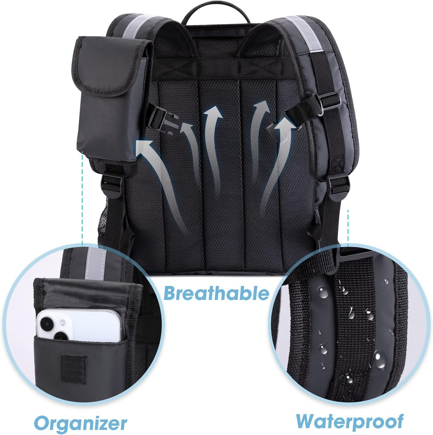 MATEPROX Large Cooler Bag Rucksack, 40L Leakproof Insulated Picnic Backpack Keeps 54 Cans with Bottle Opener, Waterproof Lunch Cooler Bag Backpack for Camping Beach Hiking Outdoor Activities image number 6