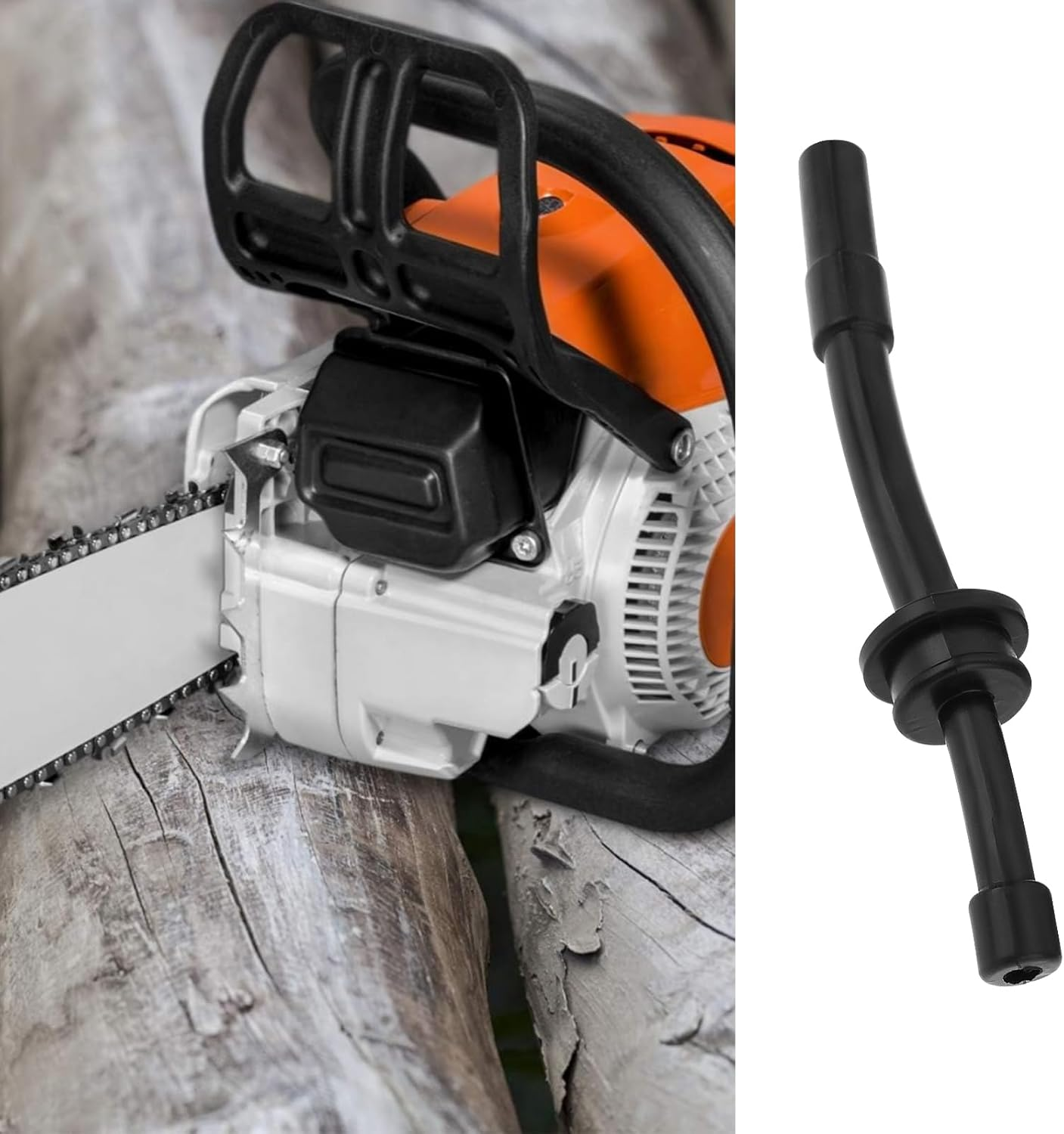 1 Set of Gas Fuel Line Hose Pipe Combo Kit with Fuel Filter Compatible with Stihl 028 029 034 036 039 MS290 MS340 MS390 Chainsaw Black image number 2