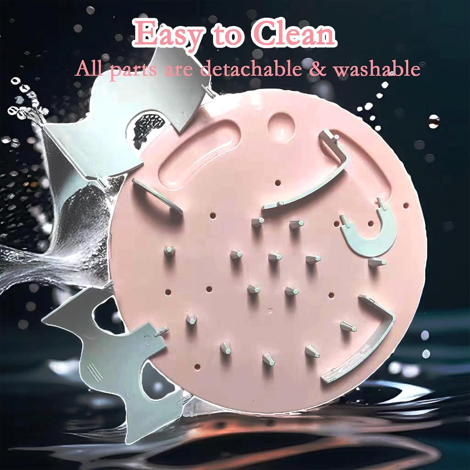 Gdsanlian-Interactive Cat Toy Puzzle Box - Cat Puzzle Feeder - Cat Slow Feeding Treatment Dispenser - Cat Puzzle Box - Puzzle Maze Toy - Indoor Rich Cat Toys（Pink） image number 6