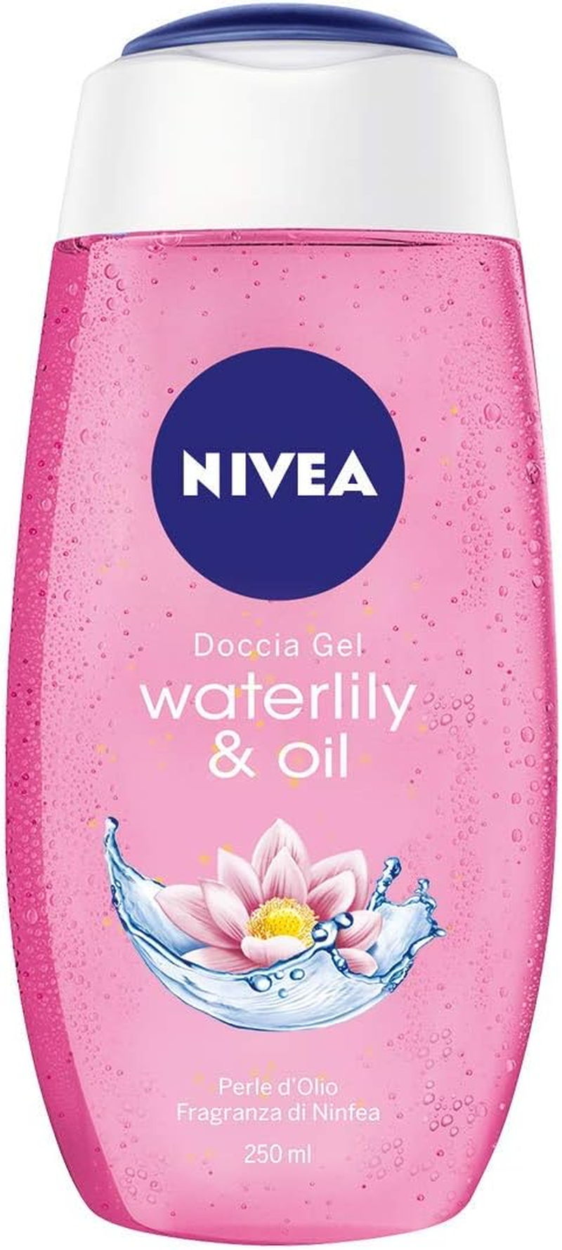 Nivea Waterlily & Oil Shower Gel in Pack of 6 X 250 Ml, Fresh and Gentle Shower Foam, Gel Formula Enriched with Oil Beads and Water Lily Fragrance image number 3