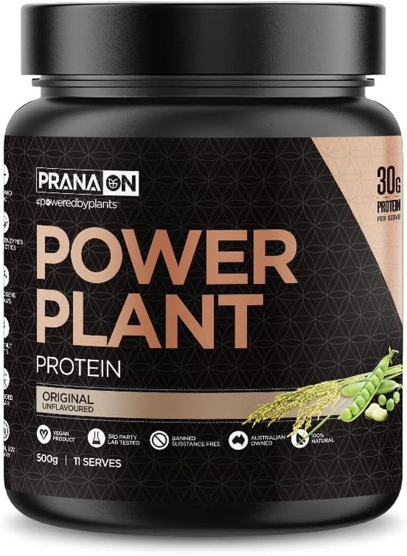 Pranaon Power Plant Protein - Original 500G, Original 0.66 Kilograms, Multicolor