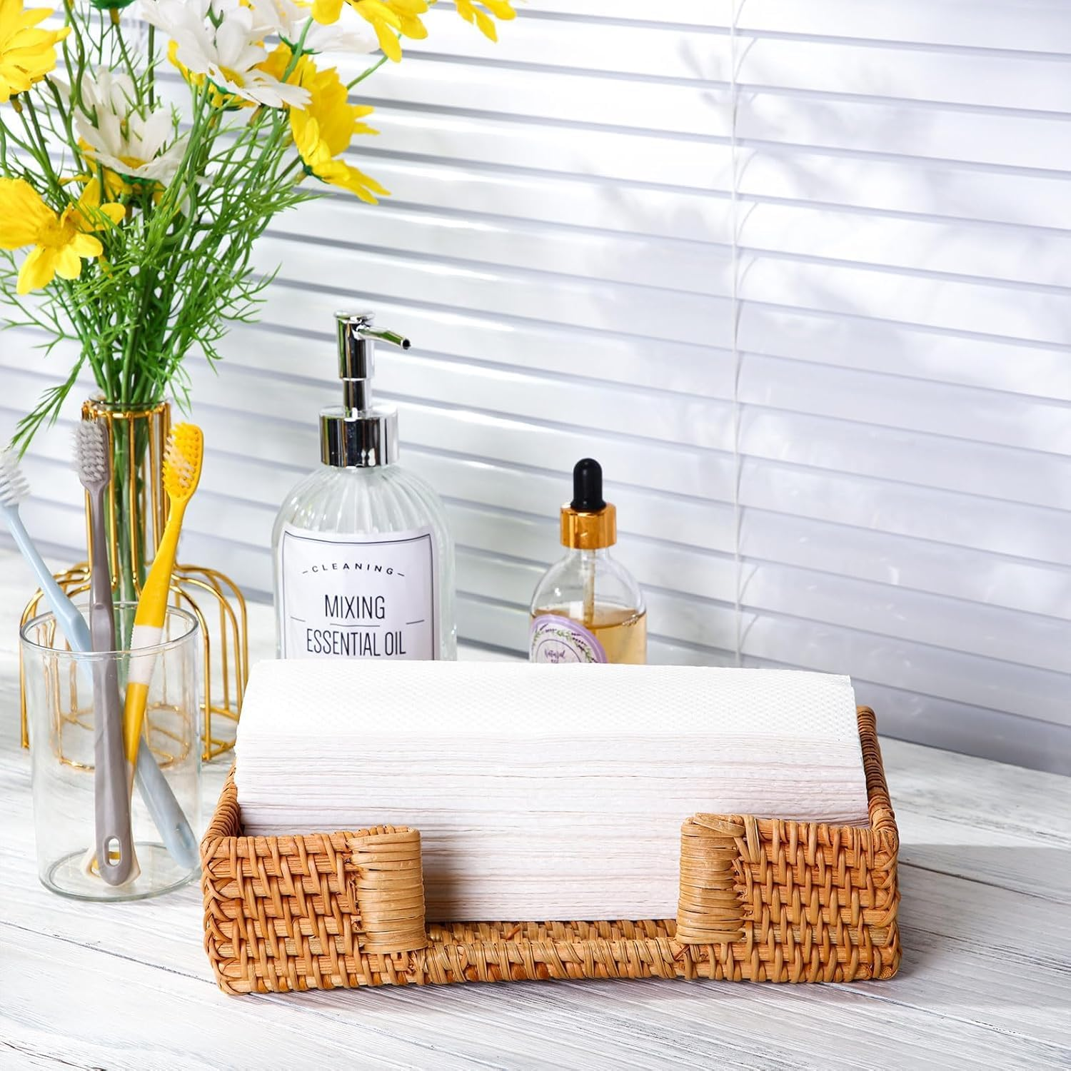 2 Ply Disposable Paper Hand Towel,Z Fold Strong White Soft Hand Towel 21&times;23Cm (1200 Total)