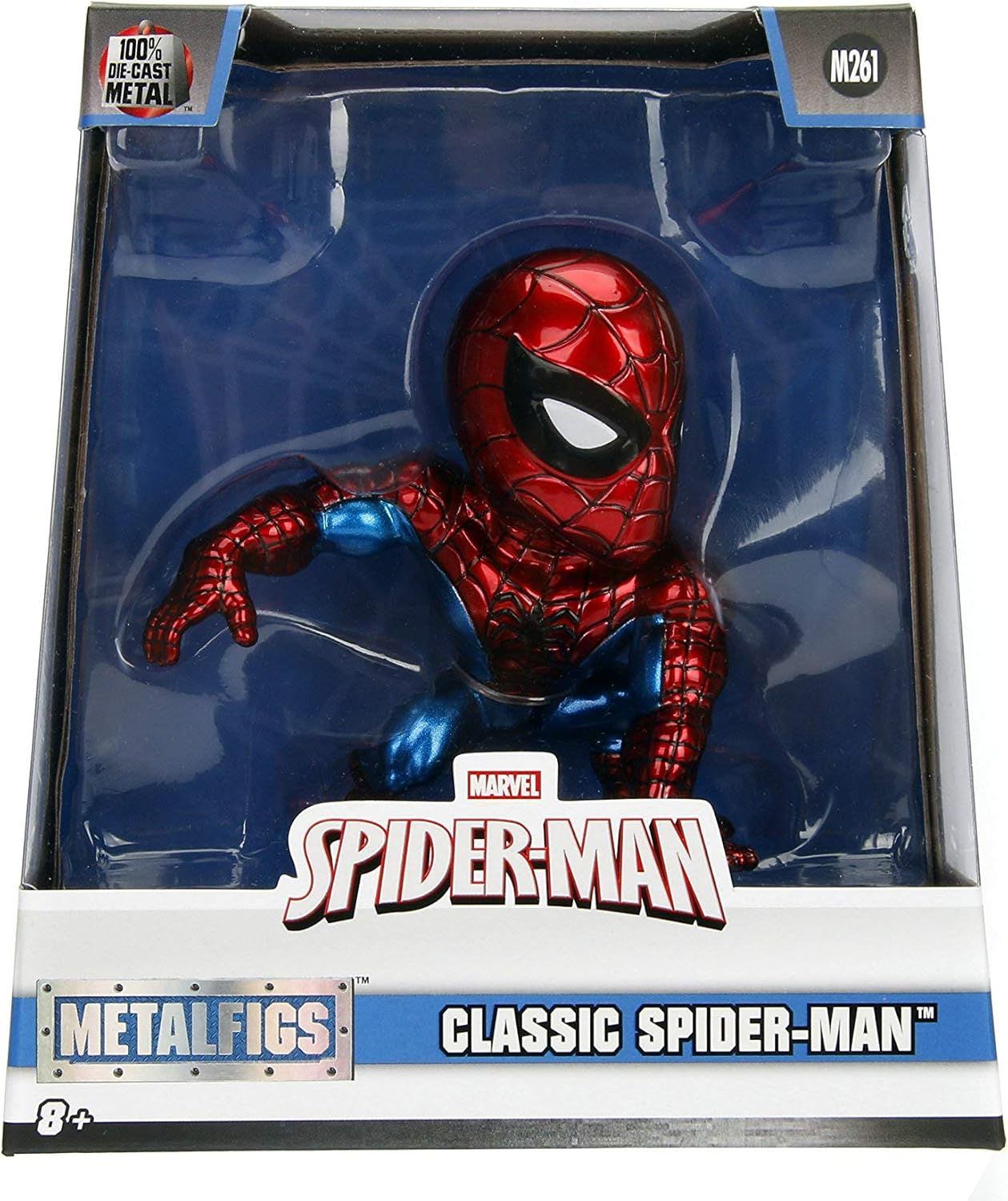 Jada Toys Metalfigs Classic Comics Spider-Man Die-Cast Metal Action Figure, 4-Inch Height image number 4