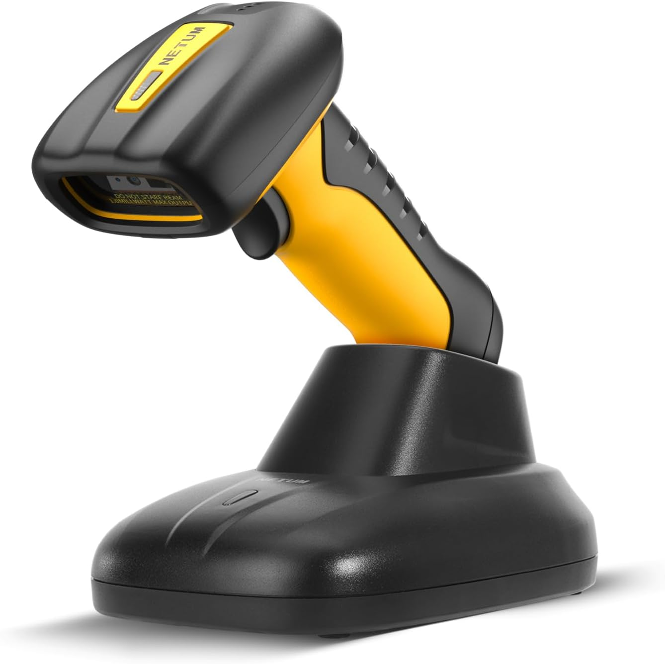 NETUM Upgraded QR Industrial Bluetooth Barcode Scanner with Charging Dock, Wireless 2D 1D Bar Code Reader 2600Mah Drop Protection Shock Dust Proof Hands Free for Windows Mac Android Ios (NT-1202W) image number 6