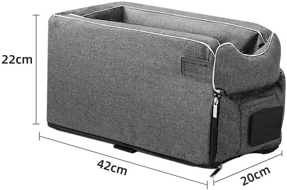 LEDON Car Pet Seat Auto Seat Center Console Dog Cat Nest Pad Removable Pet Carrier Comfortable Travel Carrier for Small Dogs, Cats, Puppies image number 2