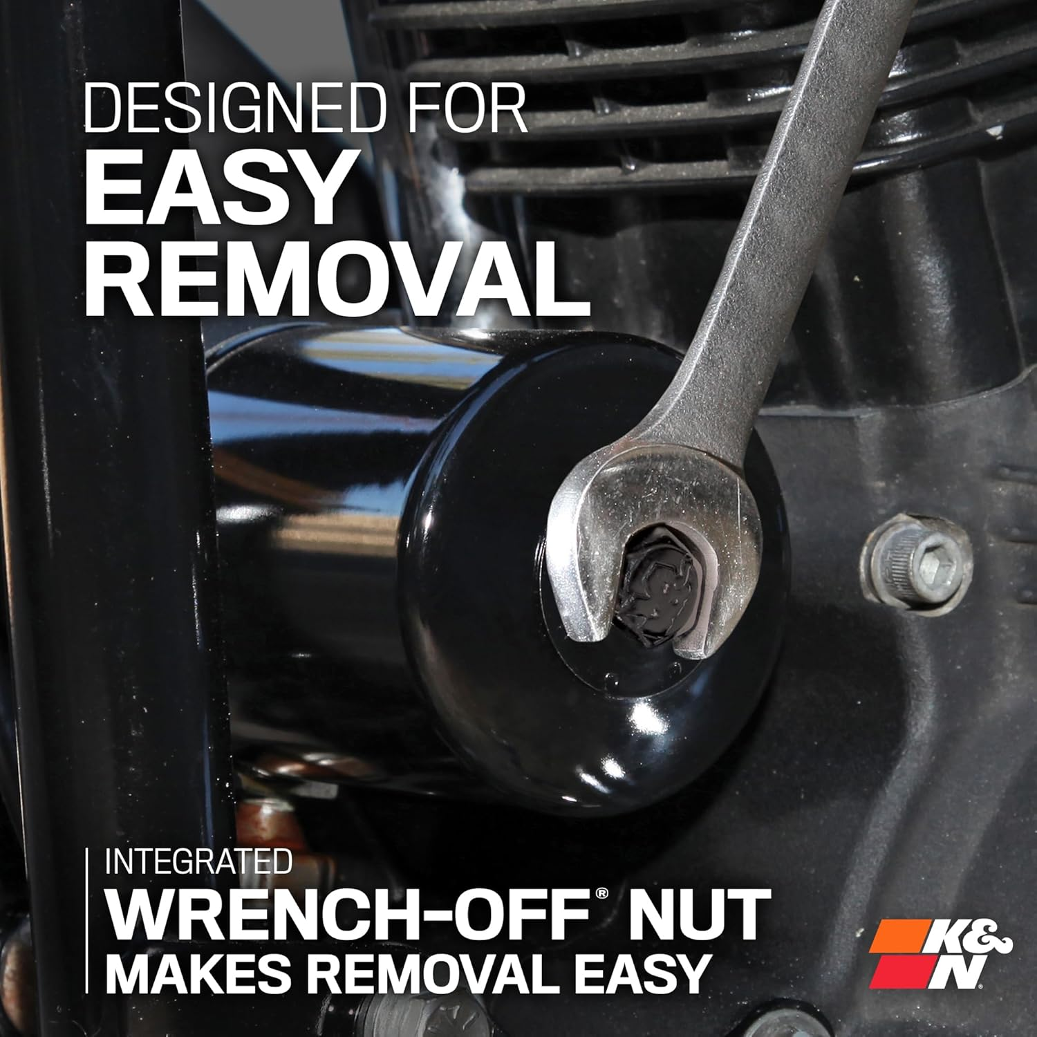 K&N KN-163 Premium Oil Filter for 2005 BMW K1200LT 1170 image number 1