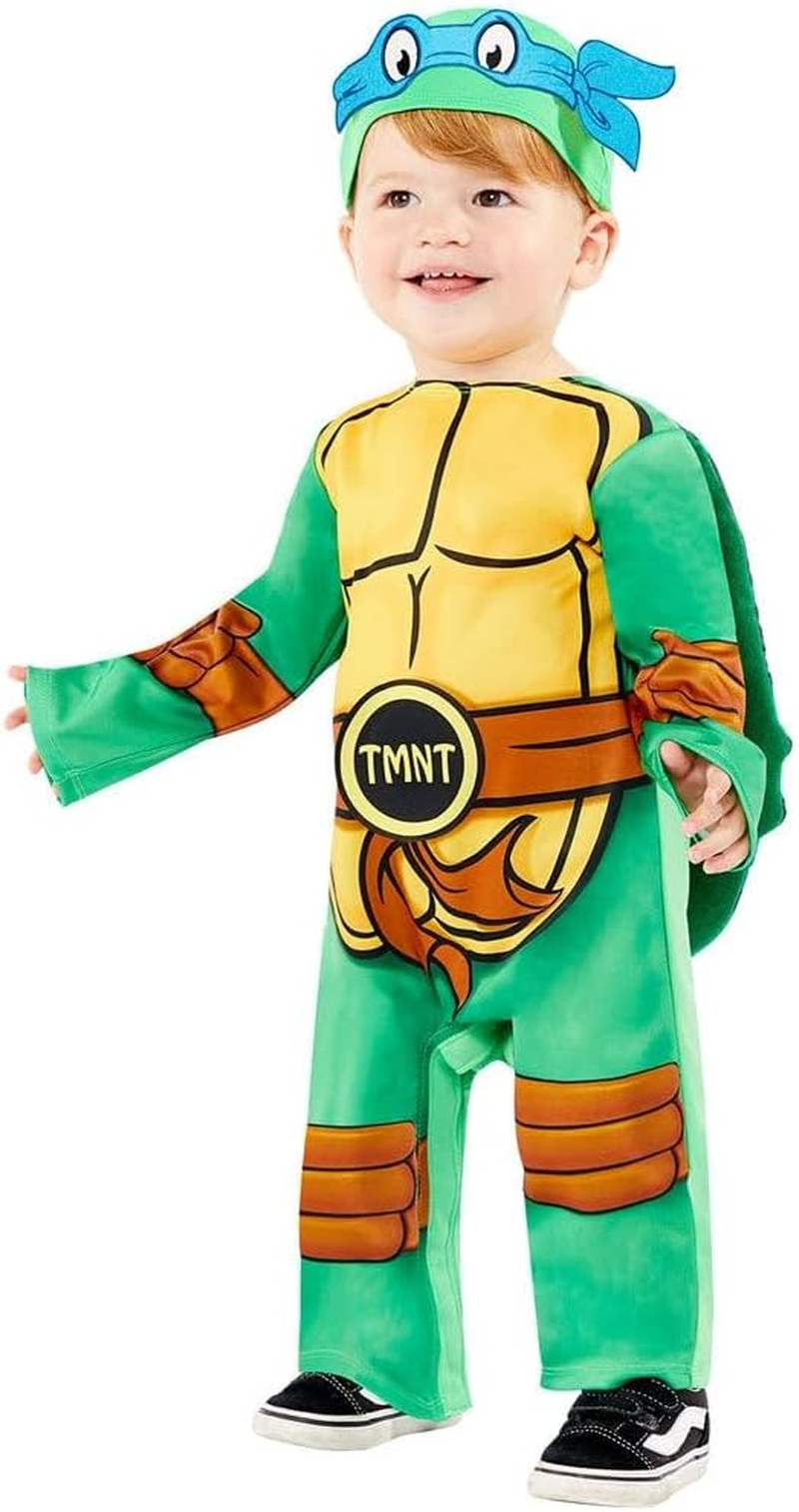 Amscan Mutant Ninja Turtles Teenage Costume for 6-12 Months Babies, Green/Yellow image number 3