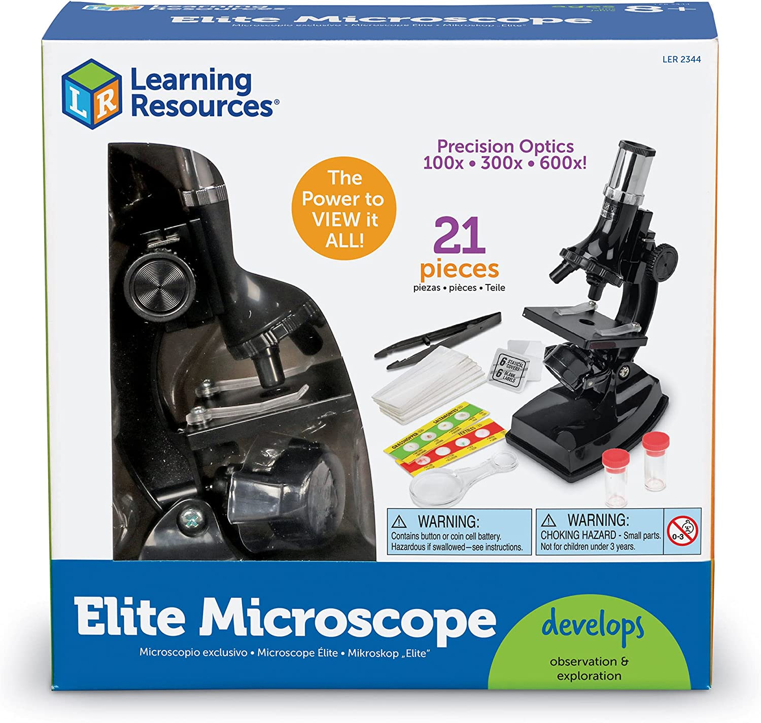 Learning Resources Elite Microscope, Microscope for Kids, Science Toys for Kids image number 2
