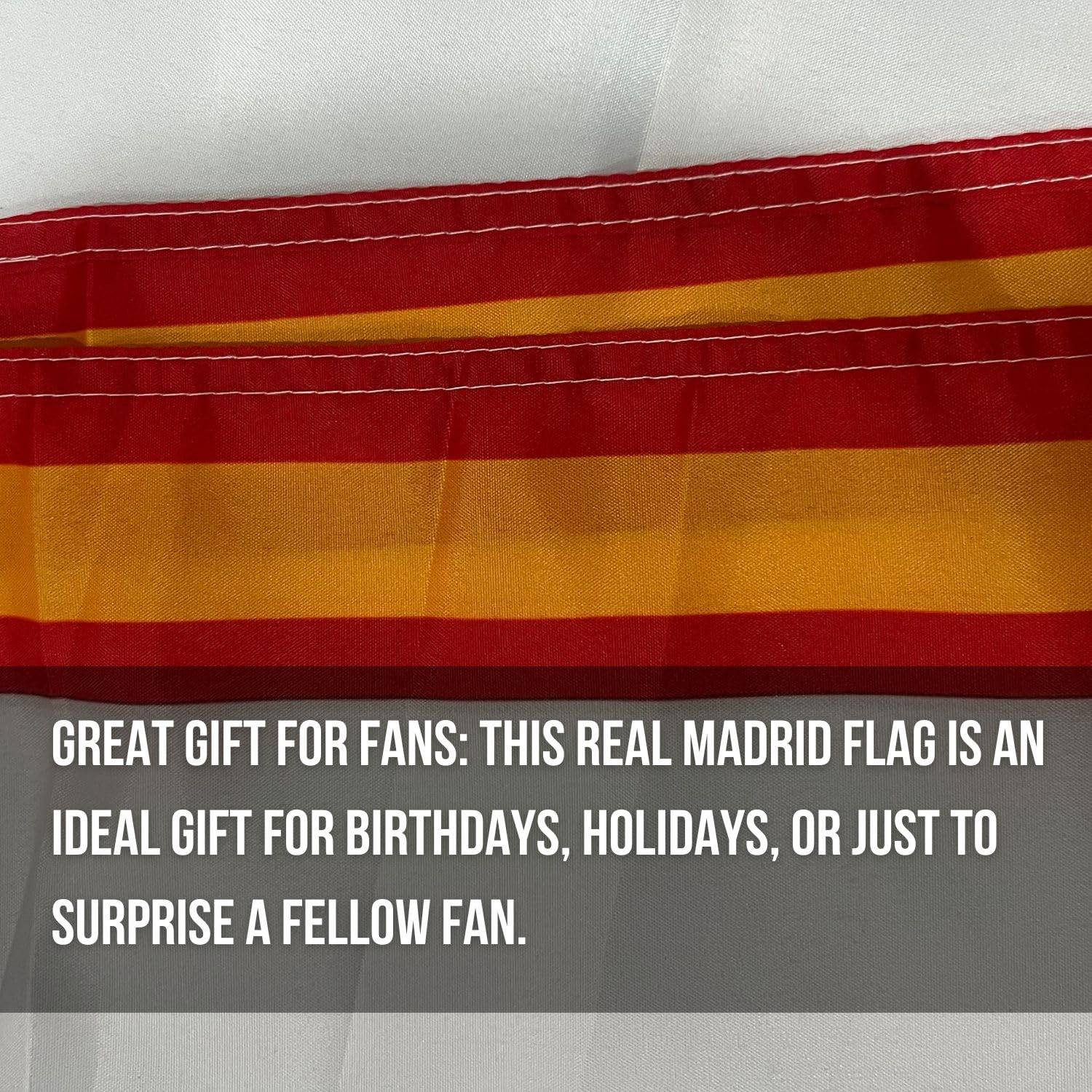 3X5 Ft Large Realmadrid Soccer Flag - Durable Polyester Football Banner with 2 Grommets - Great for Room Decor & Game Day image number 1