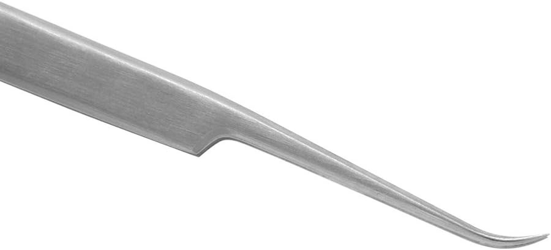 Ms.Queen Eyelash Extension Tweezers,Professional 8Pcs Straight and Curved Pointed Isolation Tweezers Set for False Classic Individual Volume Mink Lash Extensions (9-A Curved Tweezers) image number 1