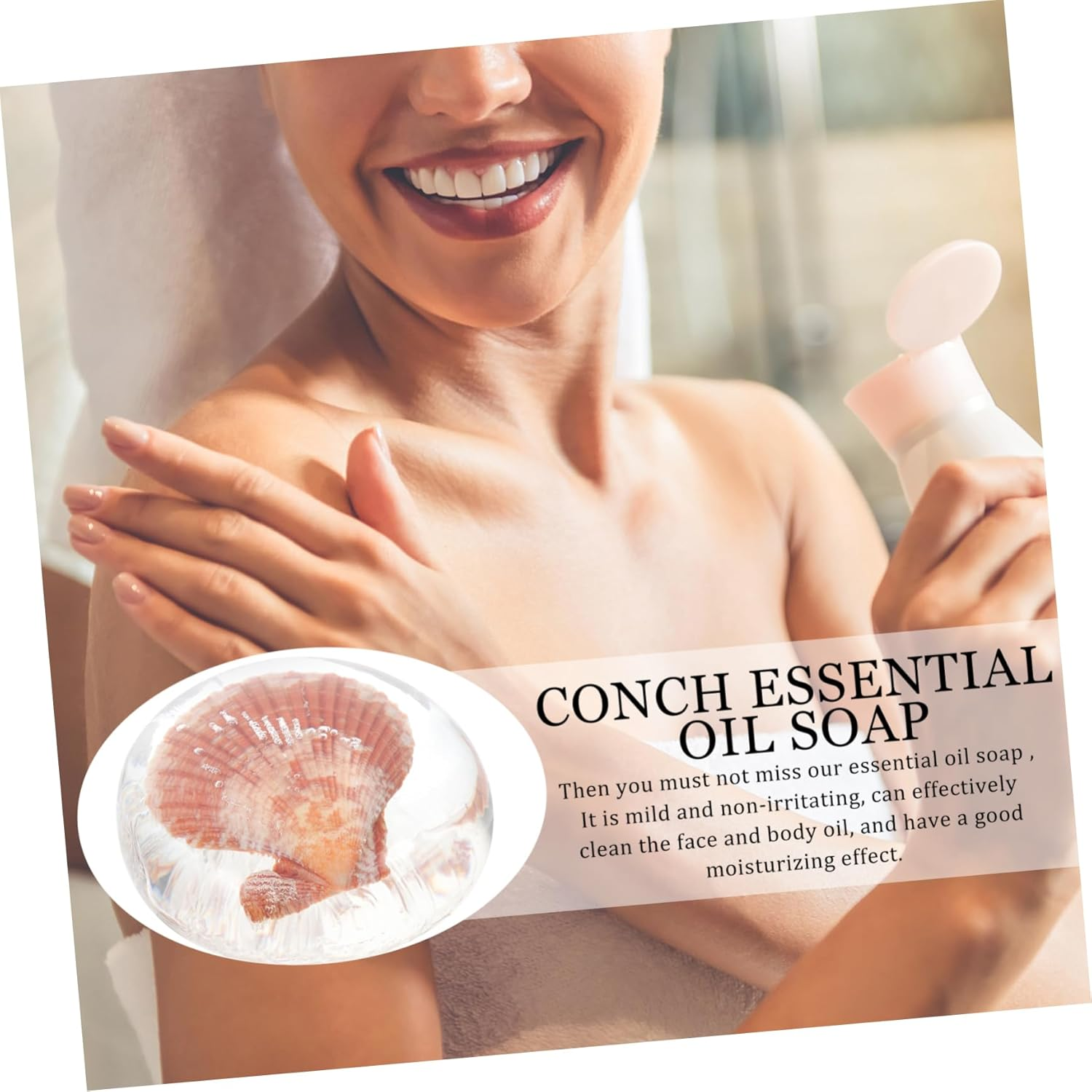 Amino Acid Soap Essential Oil Face Washing Soap Safe Household Bath Cosmetics Body Cleaning Care Shower image number 5