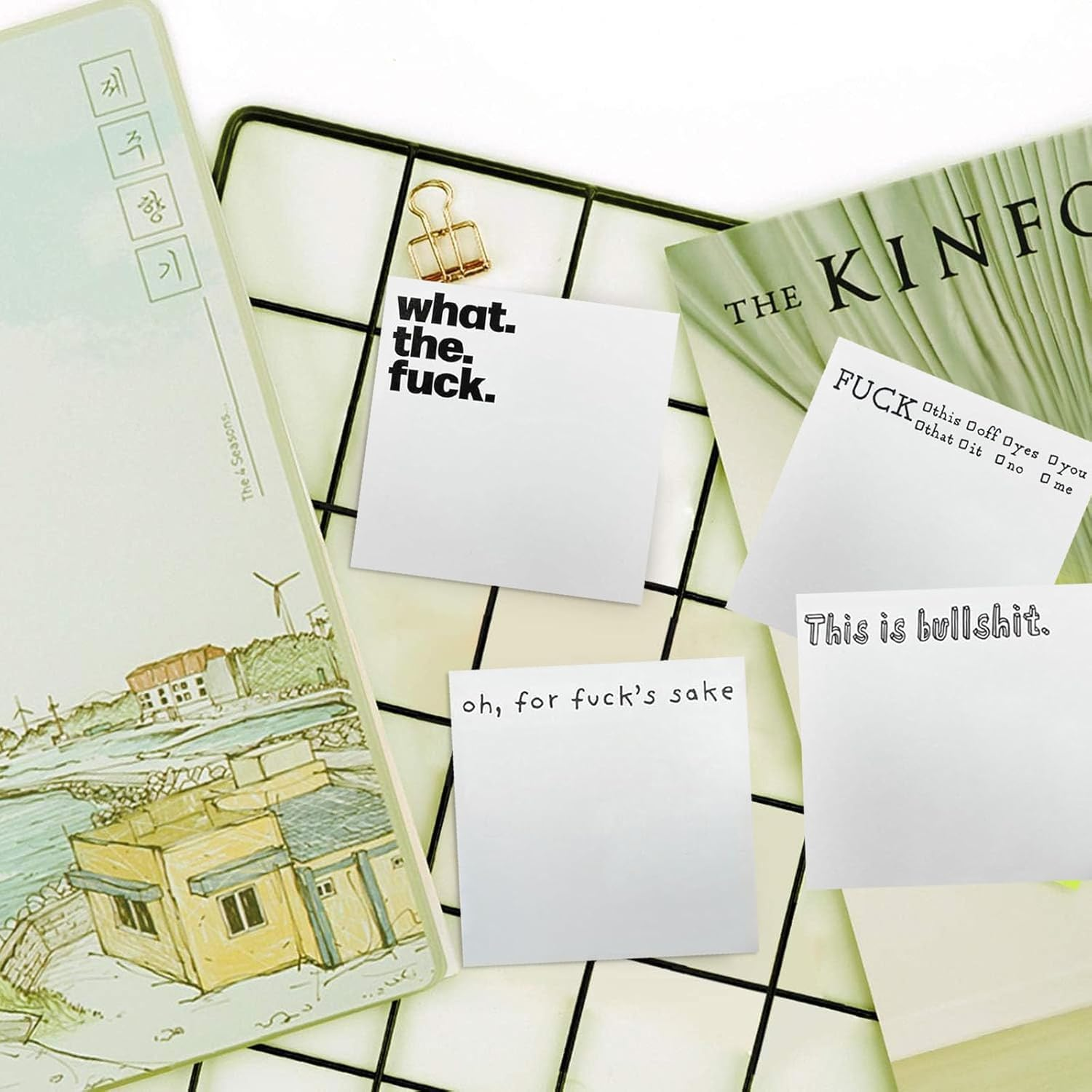 8PCS Funny Sticky Note, Betterjonny 4 Styles Novelty Sticky Notes Spoof Snarky Office Supplies for Women Men, Sassy Desk Accessories School Supplies, Funny Gifts for Friends Colleagues image number 1