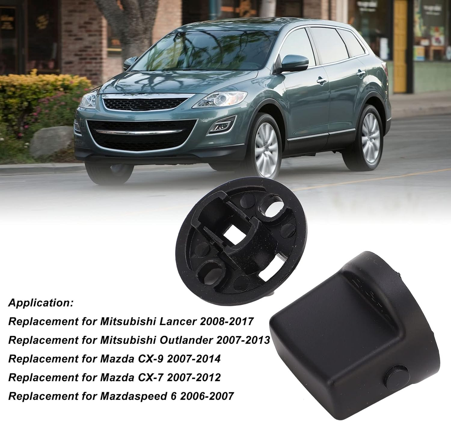 4408A167 Keyless Ignition Switch Knob, Ignition Start Switch Knob Cap and Insert for Lancer 2008‑2017, 4408A031, D6Y1 76 142, D461 66 141A 02 image number 4