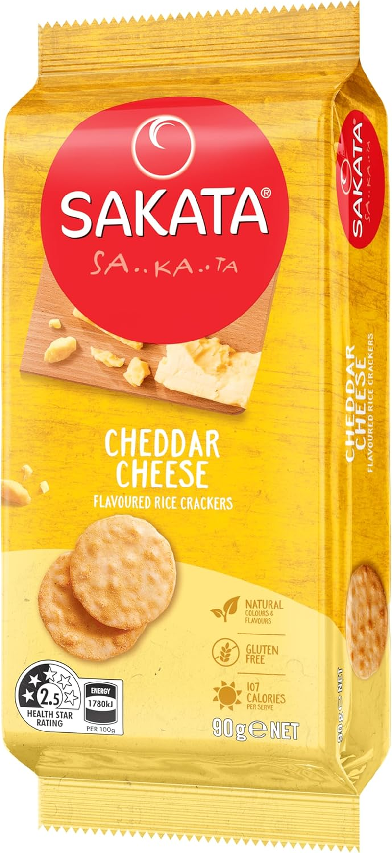 Sakata Cheddar Cheese Flavoured Rice Crackers 90 G image number 5