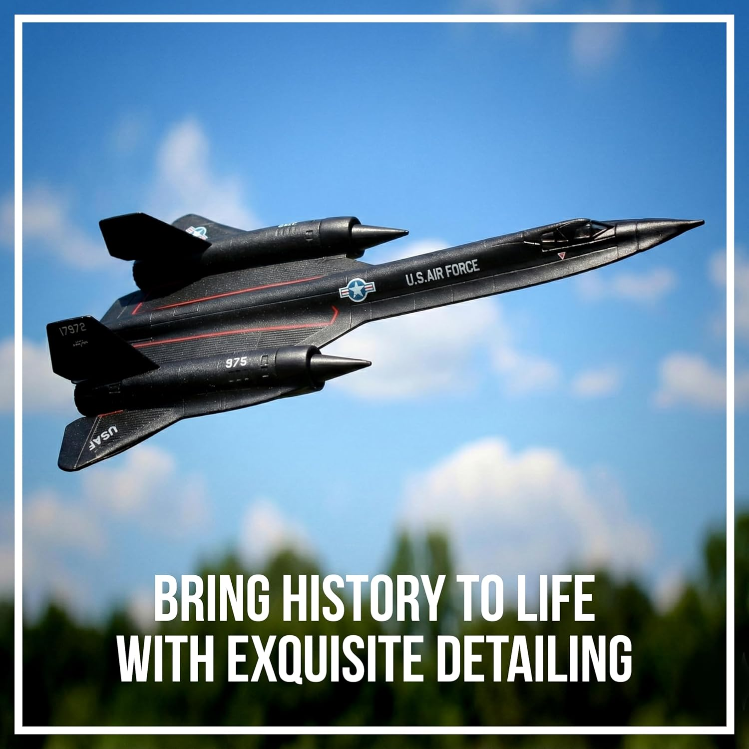 Daron Worldwide Trading SR-71 Blackbird Vehicle (1:200 Scale) image number 2