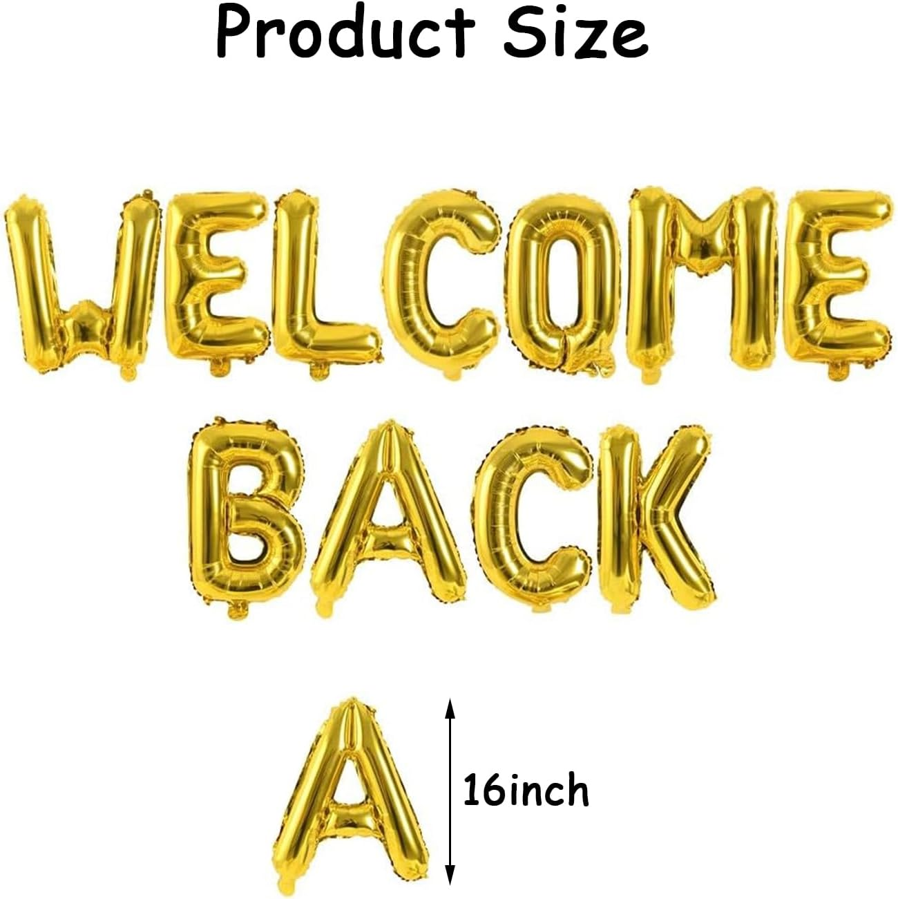 Welcome Back Balloons Gold Welcome Back Banner Welcome Back Balloon Banner for Back to School Party Supplies Classroom Home Decor Decorations image number 4