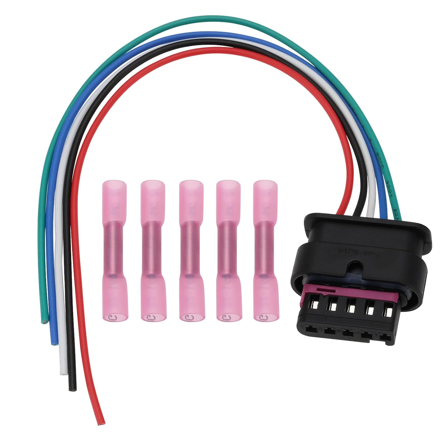 The Lord of the Tools Car 5 Pin Air Mass Meter Sensor Connection Replacement Part 4F0973705 Car Electric MAF Sensor Wiring Harness Compatible with VW Compatible with Audi image number 1