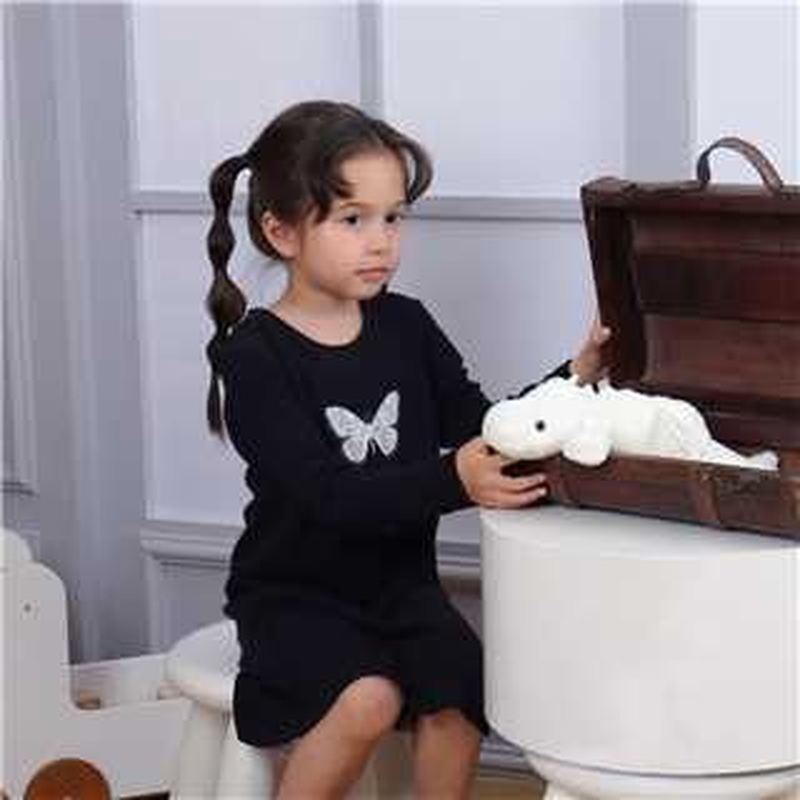 Apricot Lamb Toys Plush White Lying Dragon Dinosaur Stuffed Animal Soft Cuddly Perfect for Child (White Dragon,15 Inches) image number 4