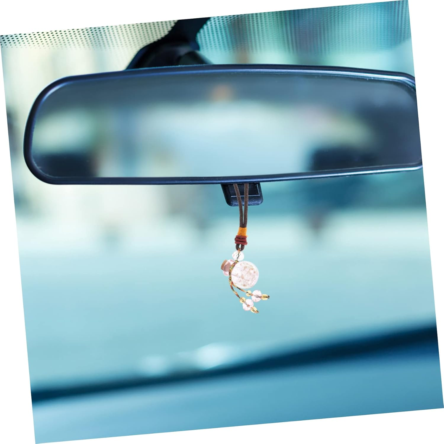 2Pcs Luminous Ball Perfume Bottle Necklaces Essence Oil Bottles for Car Pendants Handmade Glass Aromatherapy Accessories image number 4