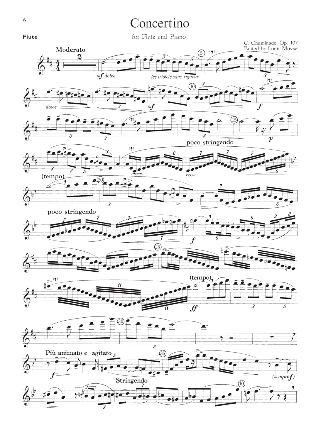 Flute Music by French Composers: for Flute & Piano image number 6