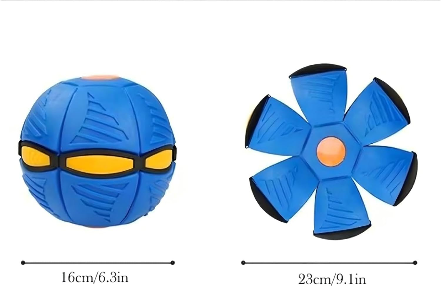 Flying Saucer Ball for Dogs - Creative Decompression Magic Stomp Interactive Pet Toy for Small Medium Dogs Outdoor image number 5