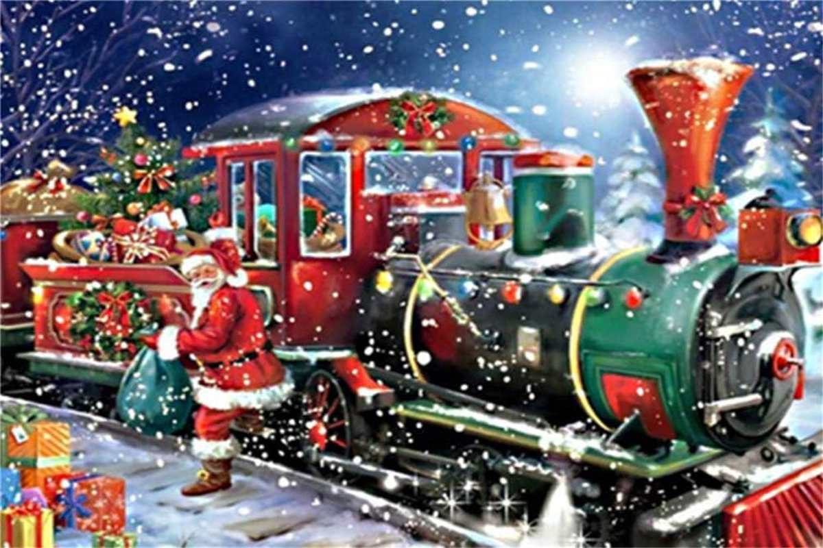 New 5D Diamond Painting Kits for Adults, Awesocrafts Merry Christmas Santa Claus Full Drill DIY Diamond Art Crystal Rhinestone Paint by Diamonds Cross Stitch (Santa Claus) image number 1