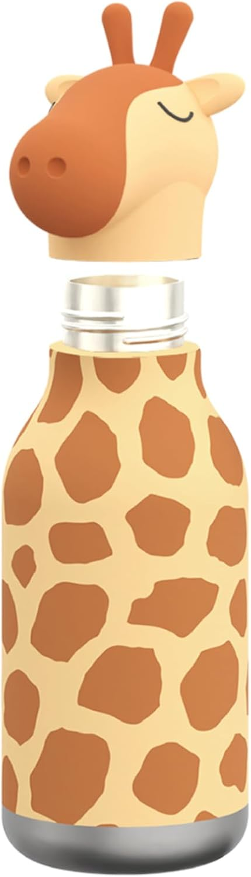 Asobu Bestie Giraffe Double Wall Insulated Water Bottle, Brown, 460 Ml Capacity