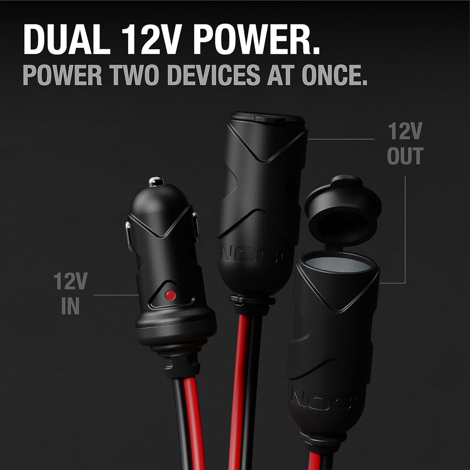 NOCO GC020 12V Adapter Plug Socket 2-Way Splitter