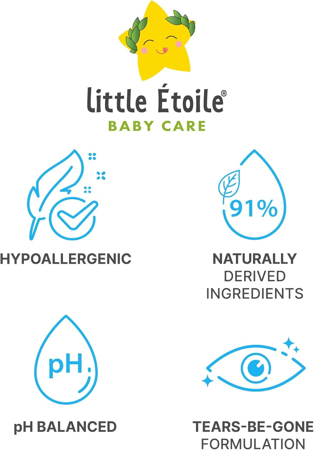 Little &Eacute;toile Baby Care Swimprotect 2-In-1 Shampoo & Body Wash, with Mbc Herbal Honey, Aloe Vera & Panthenol, Naturally Ingredients, Free from SLS & Parabens, 250Ml image number 1