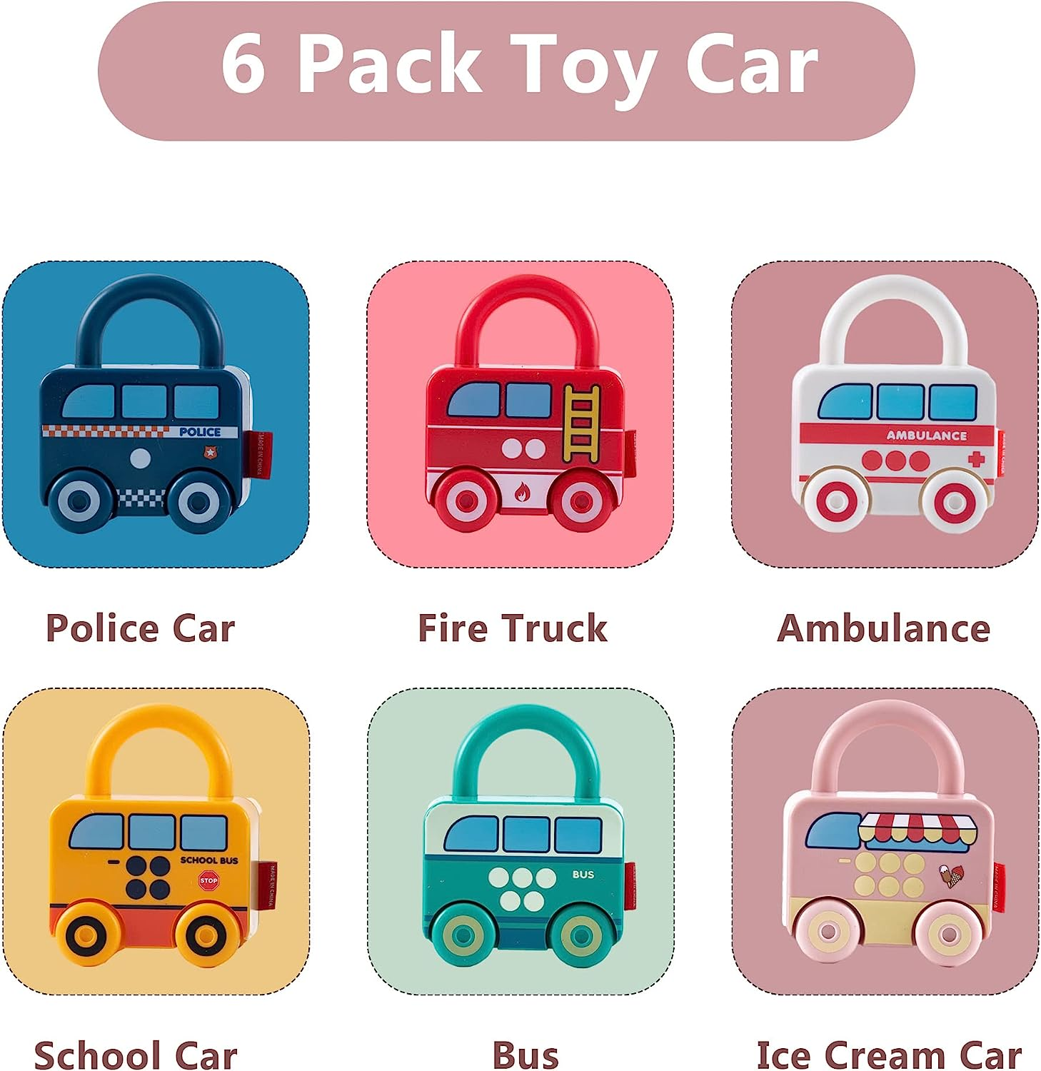 Montessori Educational Learning Toys, Preschool Learning Activities Lock and Key Toy, Sensory Toy Matching & Sorting Toys Early with Number for Toddlers Boys Girls 3 4 5 6 Years Old image number 1